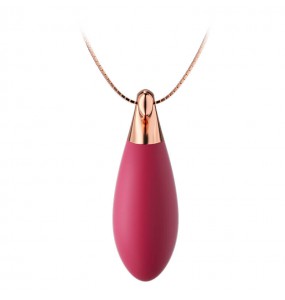 MizzZee - Dolphin Pendant Vibrating Egg (Chargeable - Red Rose)